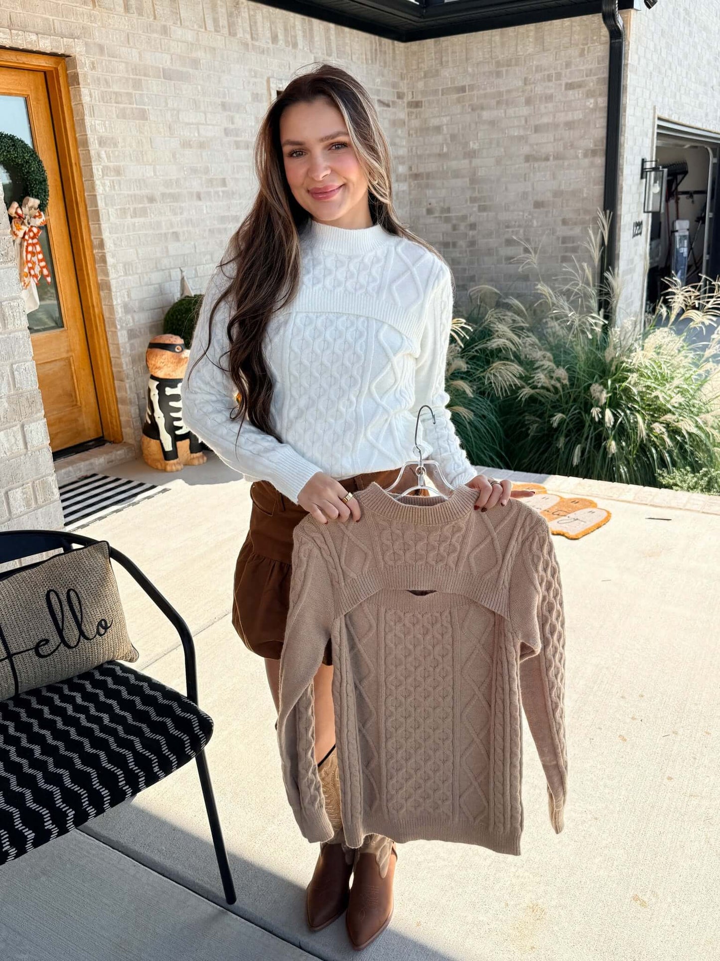 Small Town Talk Knit Sweater - 2 Colors