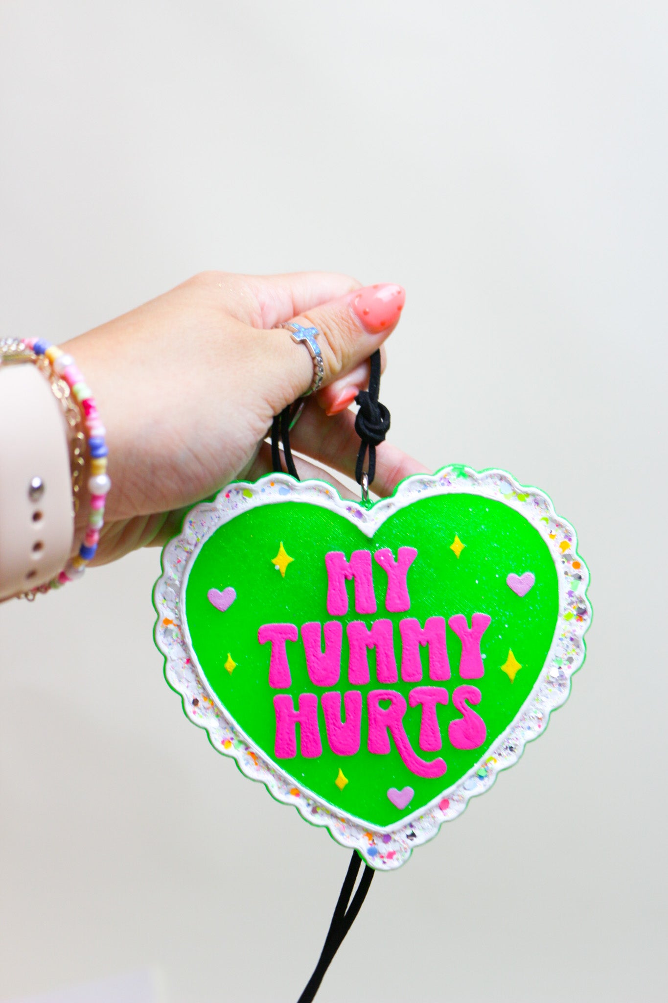 My Tummy Hurts Car Freshie – Pink Coconut Calypso Scent | Rowdy R