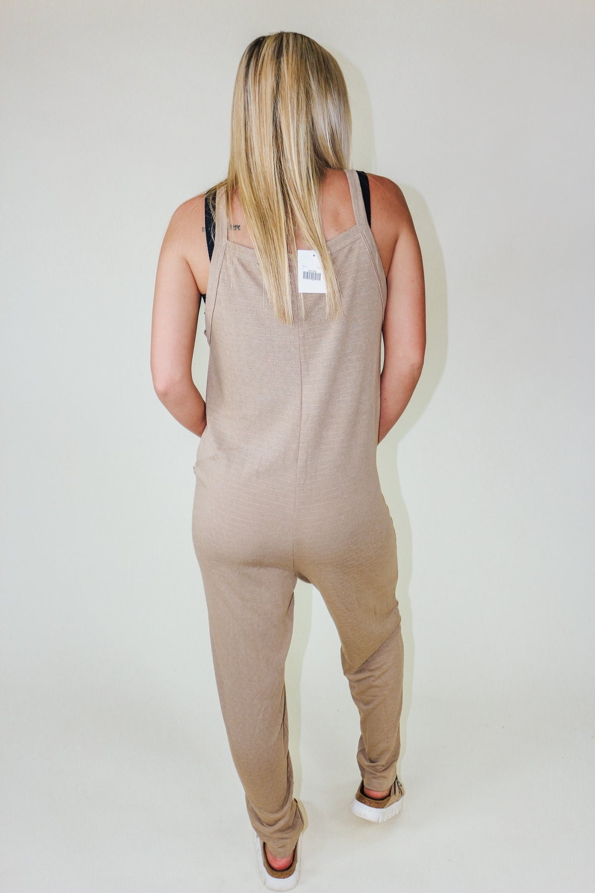 Make Things Right Taupe Jumpsuit