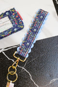 Key fob wristlet keychain, shown in one of several available colors