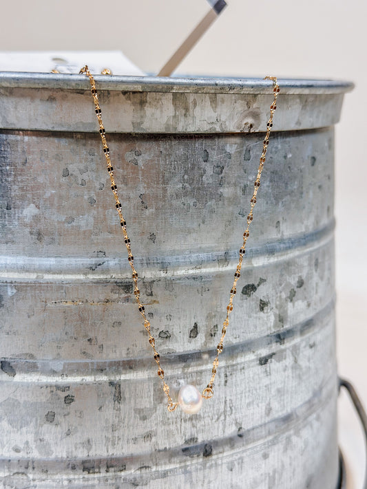 Pearl Gold Chain Necklace