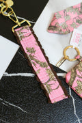 Key fob wristlet keychain, shown in one of several available colors