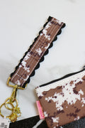 Key fob wristlet keychain, shown in one of several available colors