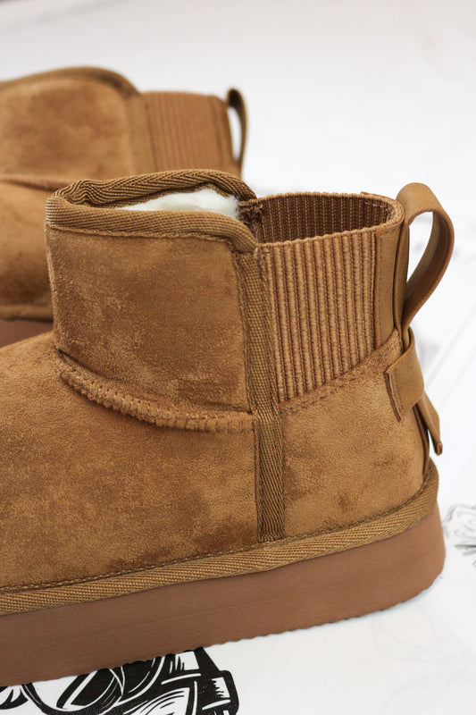 Brooklyn Tan Suede Ankle Boots