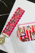 Key fob wristlet keychain, shown in one of several available colors