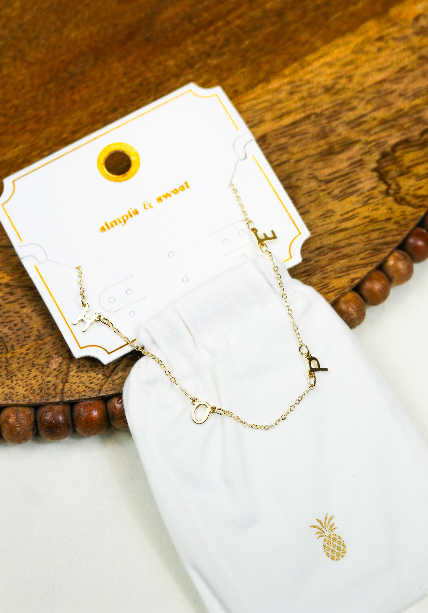 Gold Hope Necklace