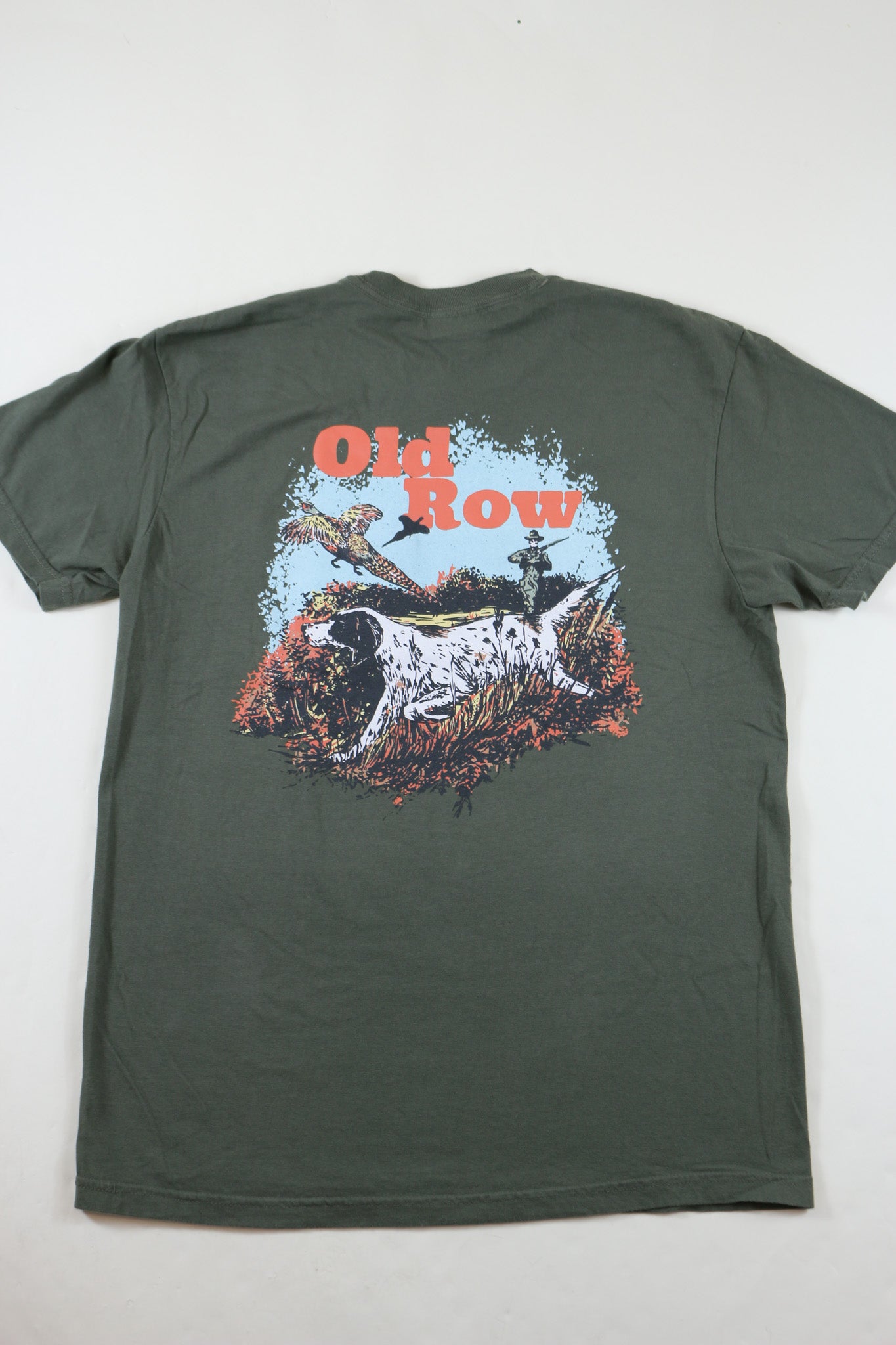 Men's Old Row Dark Green Pheasant Pocket Tee