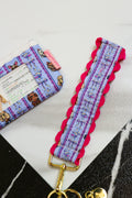 Key fob wristlet keychain, shown in one of several available colors