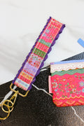 Key fob wristlet keychain, shown in one of several available colors
