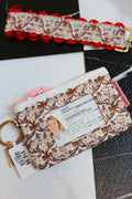 Simply Southern lace ID wallet keychain, shown in one of several available prints