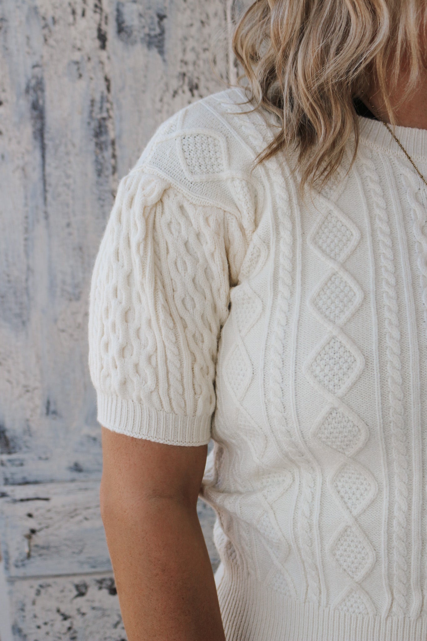 Needing A Refresh Ivory Knit Sweater