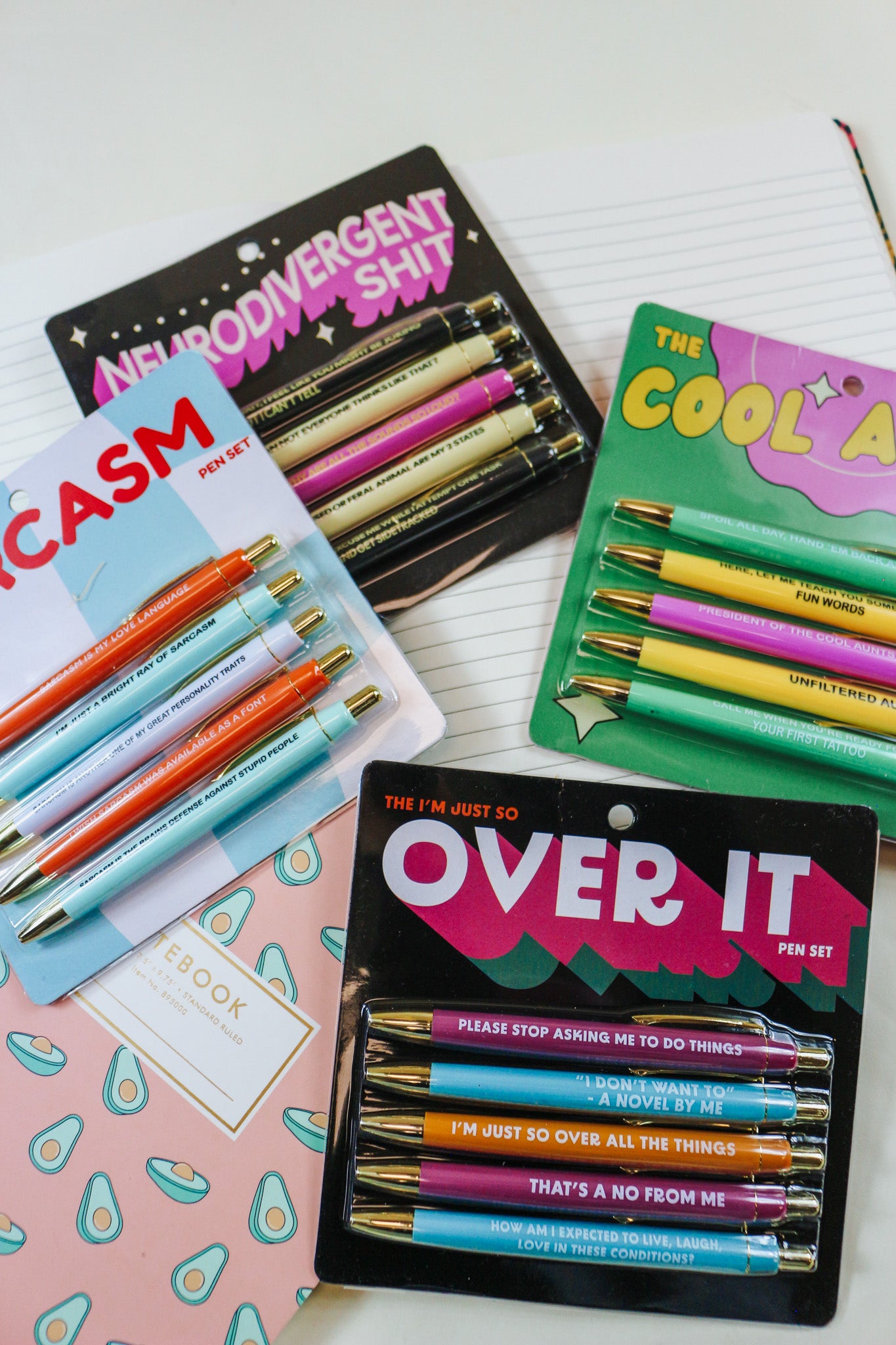 Over It 5 Pack Pen Set