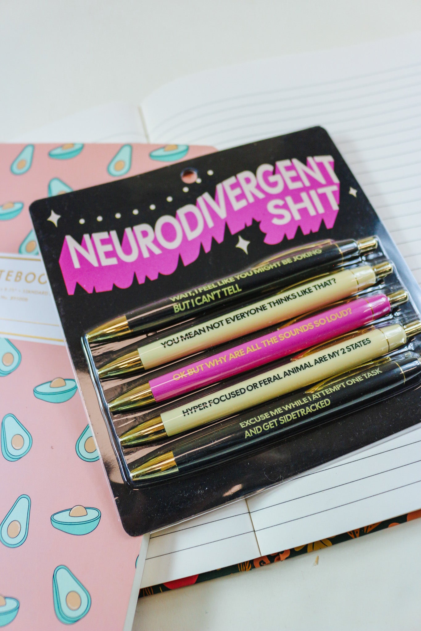 Neurodivergent 5 Pack Pen Set