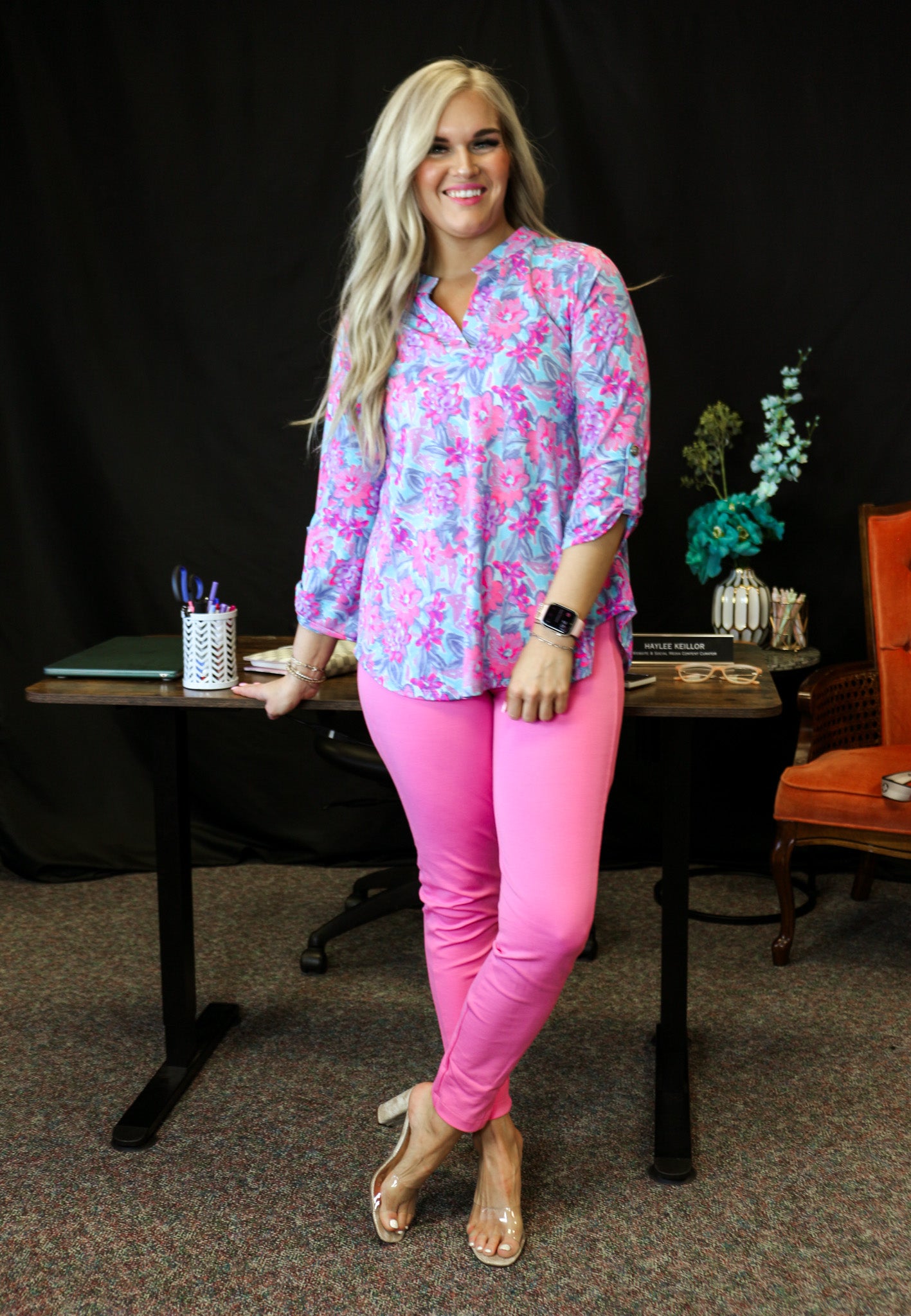 The Office Skinny Pant Pink