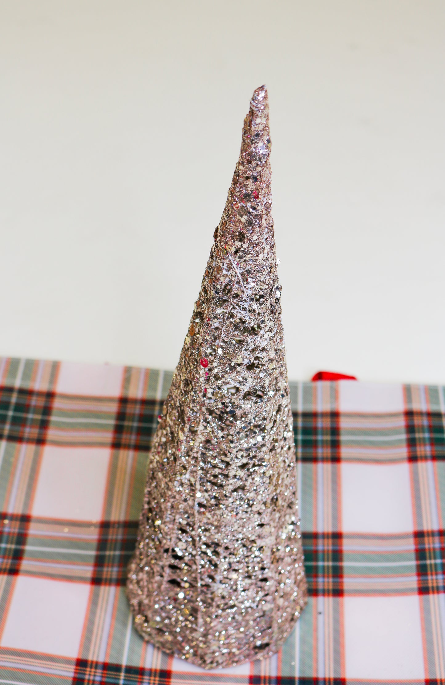 3 Glittery Cone Tree Set