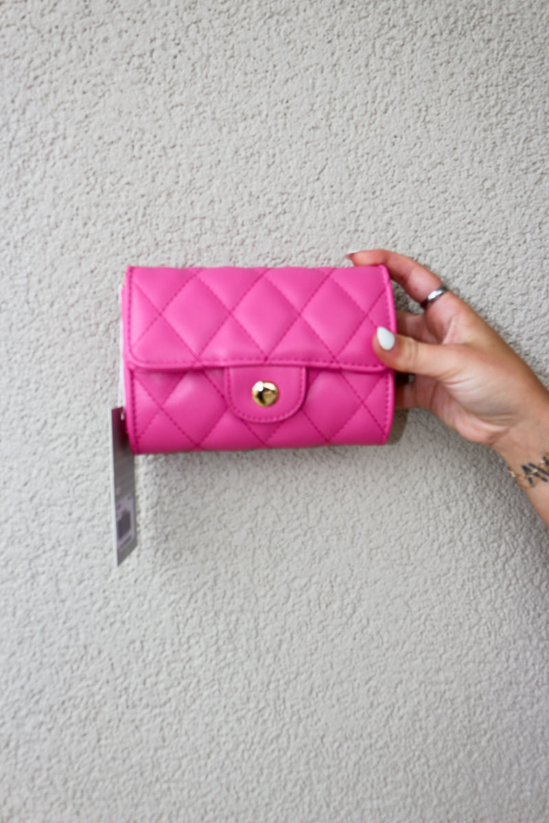 Hot Pink Quilt Leather Mini Purse – Dales Clothing Inc