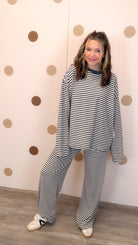 Glad To Make It Women's Grey Stripe Tee