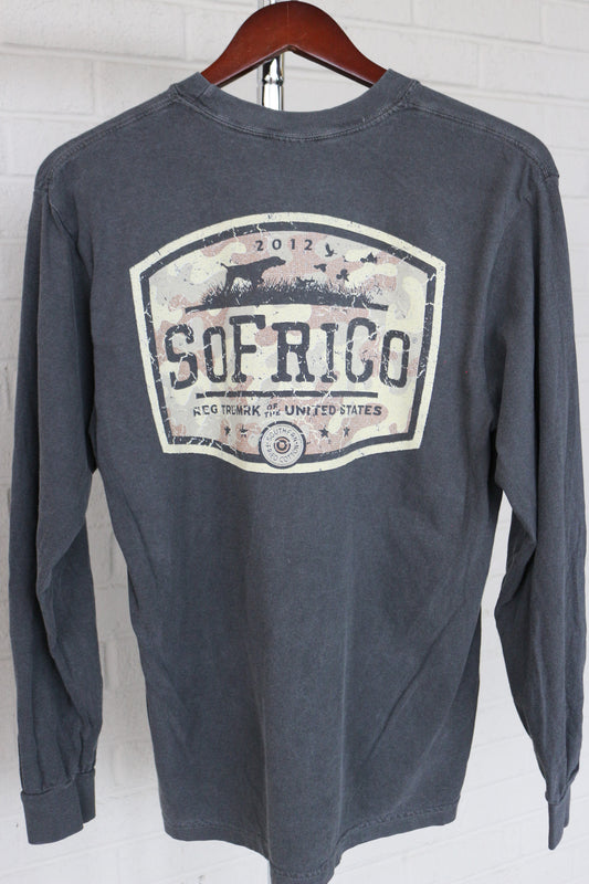 Men's Pepper Grey Camo Hunt Club LS Tee