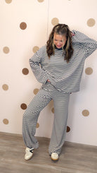 Glad To Make It Women's Grey Stripe Tee