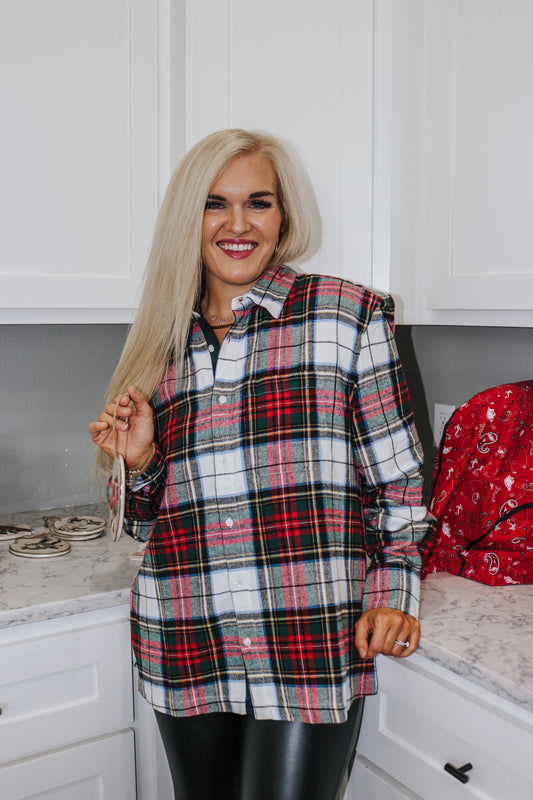 Wrapped In Red & White Plaid Flannel