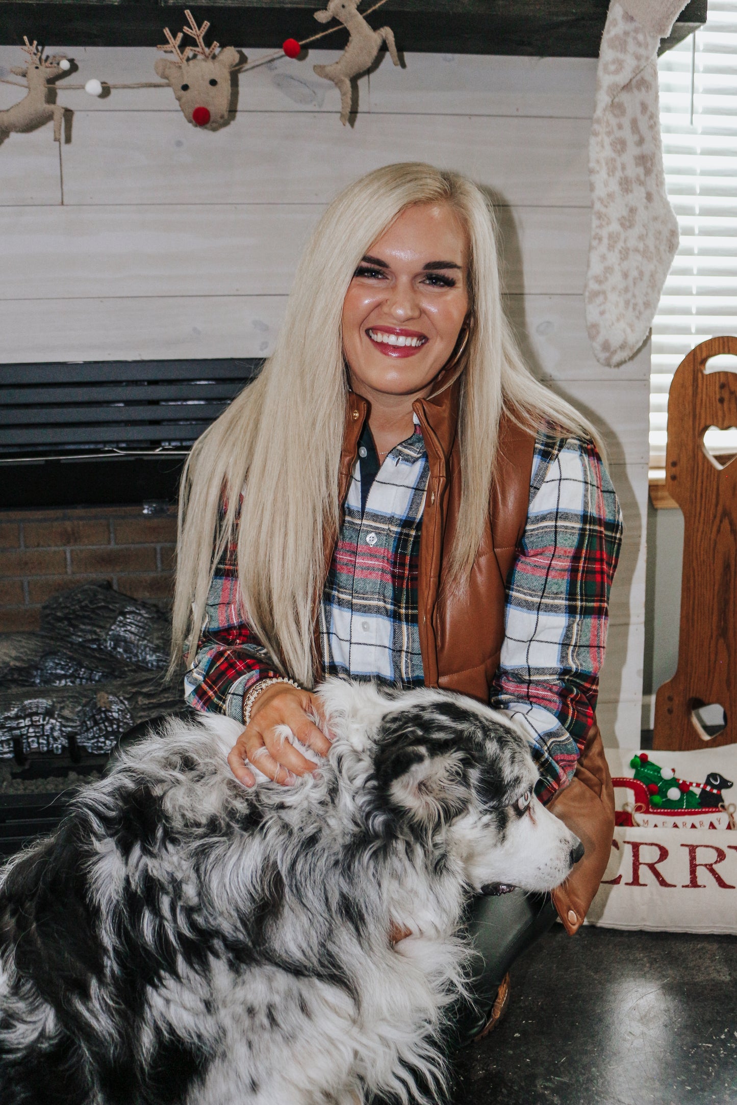 Wrapped In Red & White Plaid Flannel