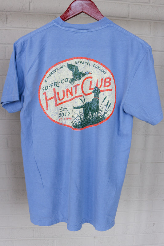 Men's Washed Blue Hunt Club Tee