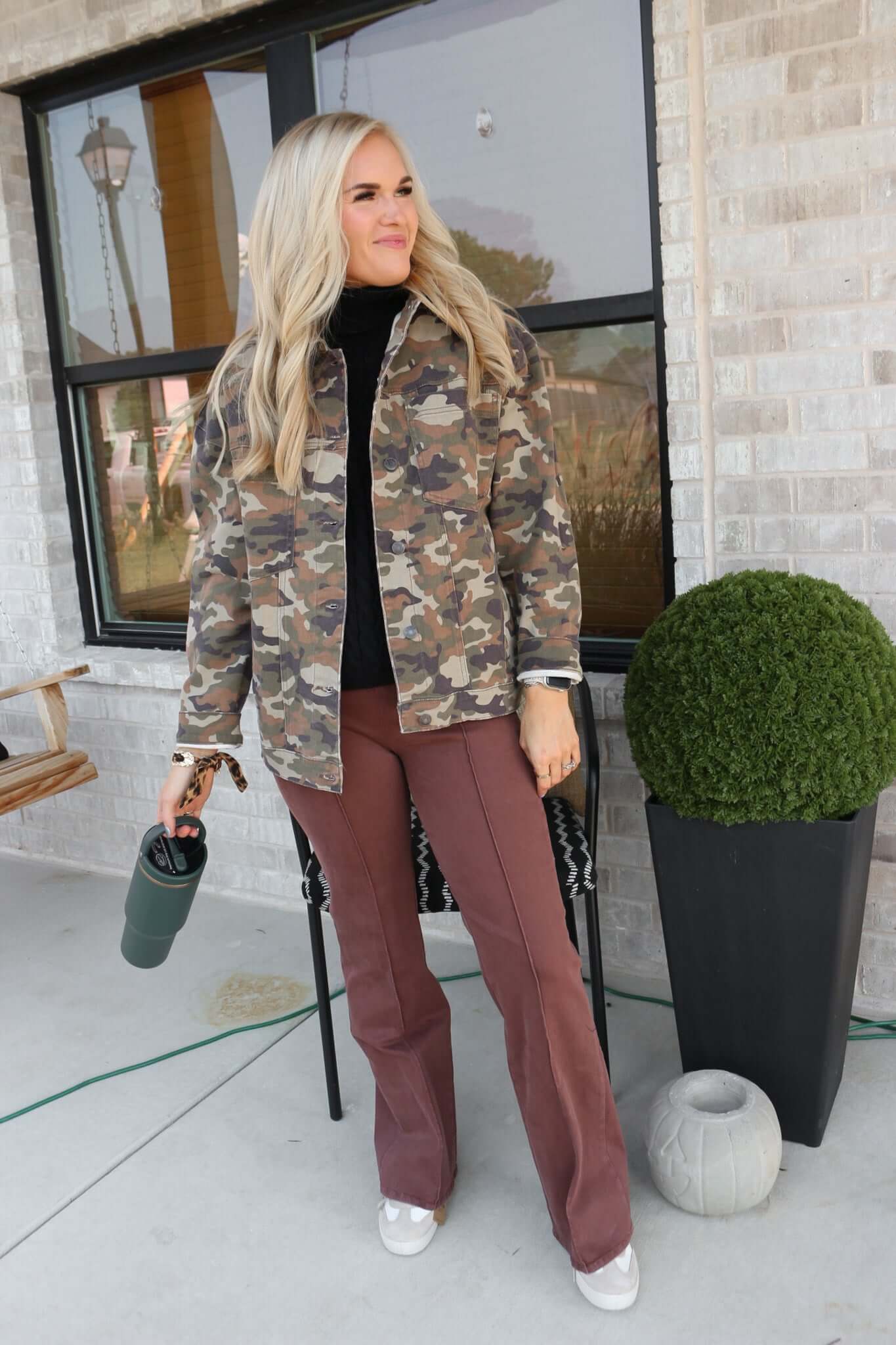 Mindy Cappuccino High Rise Flare Jeans Dear John