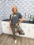 Unisex Camo Amen Pepper Grey Tee