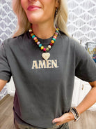Unisex Camo Amen Pepper Grey Tee