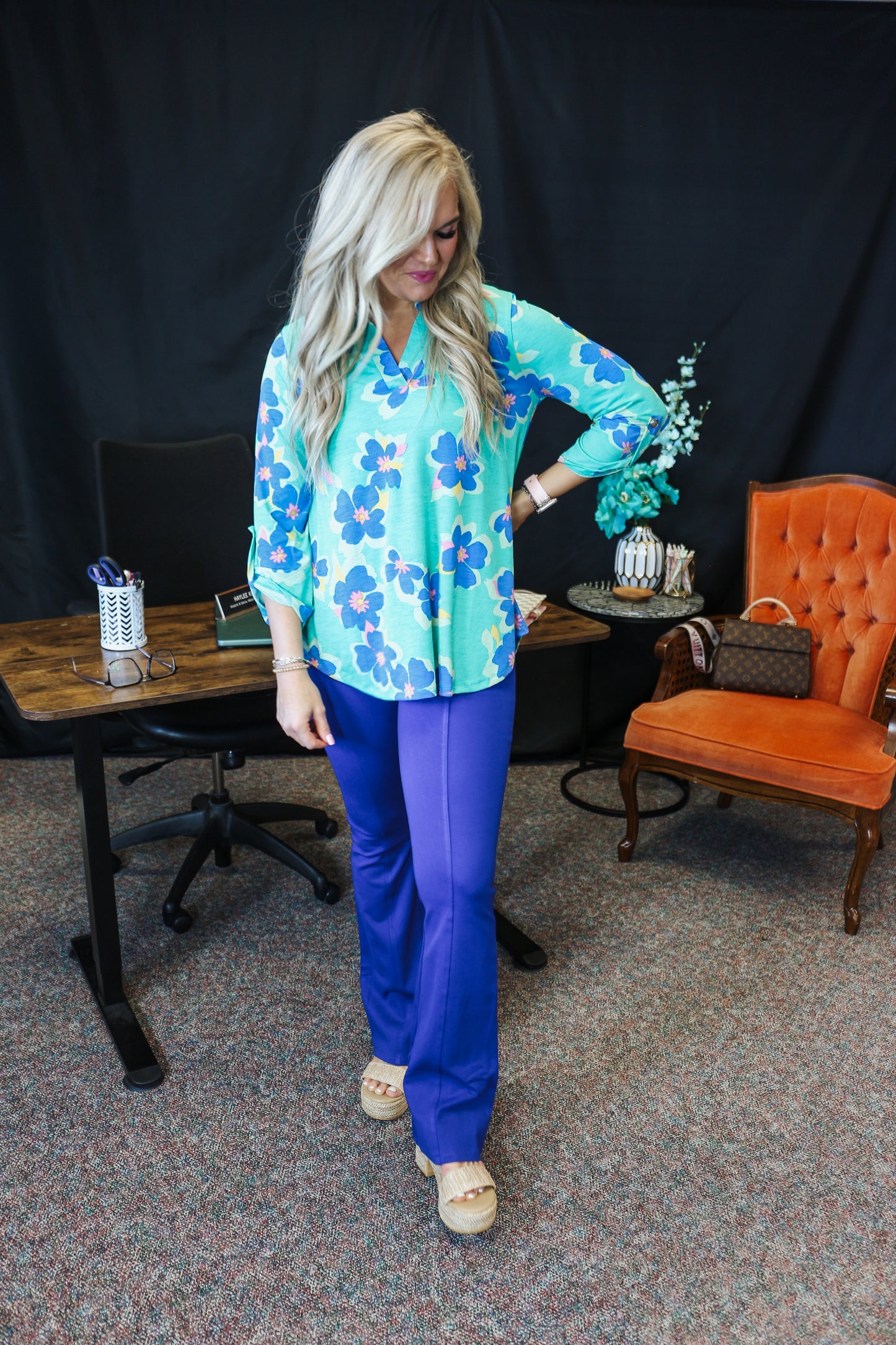 The Office Flare Pants -2 Colors