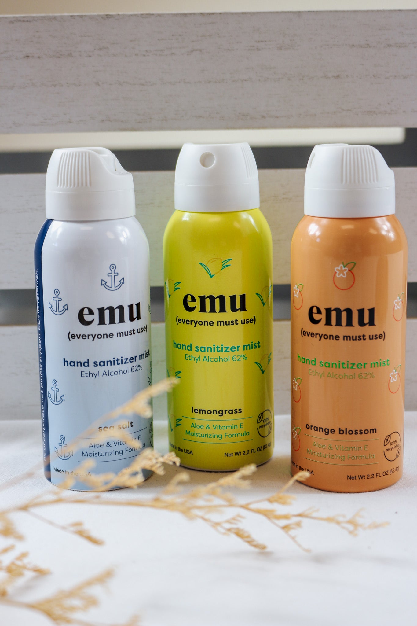 Emu Moisturizing Hand Sanitizer Mist 2.2oz - Orange Blossom