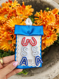 Beaded Usa Earrings