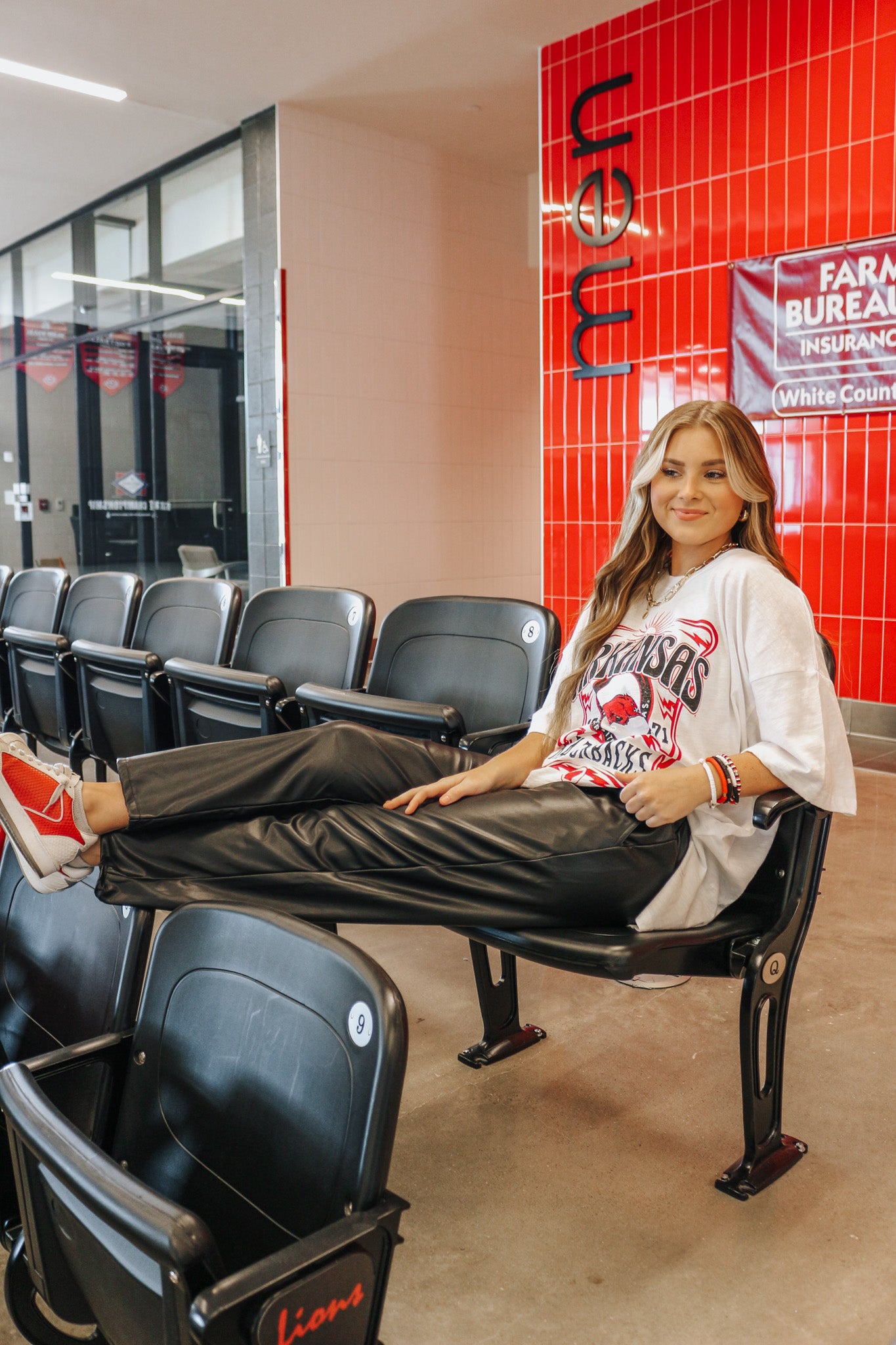 White Arkansas Razorback Graphic Tee