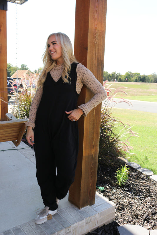 Speak Your Mind Black Jumpsuit