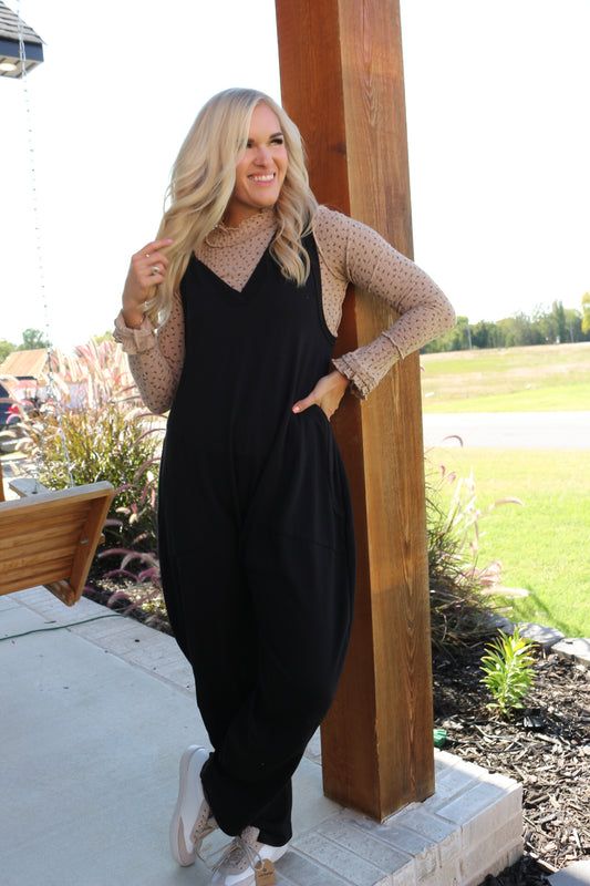 Speak Your Mind Black Jumpsuit