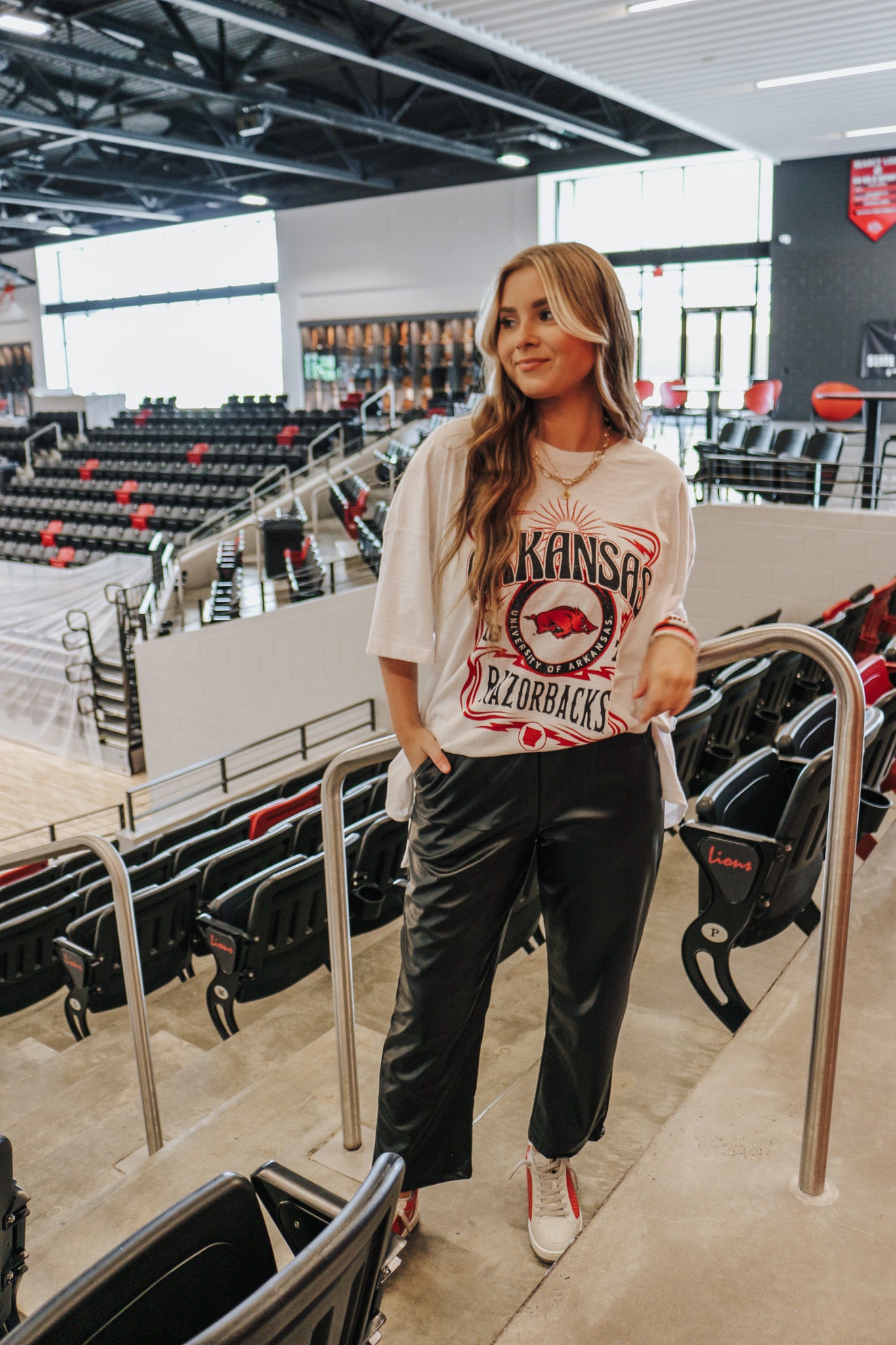 White Arkansas Razorback Graphic Tee