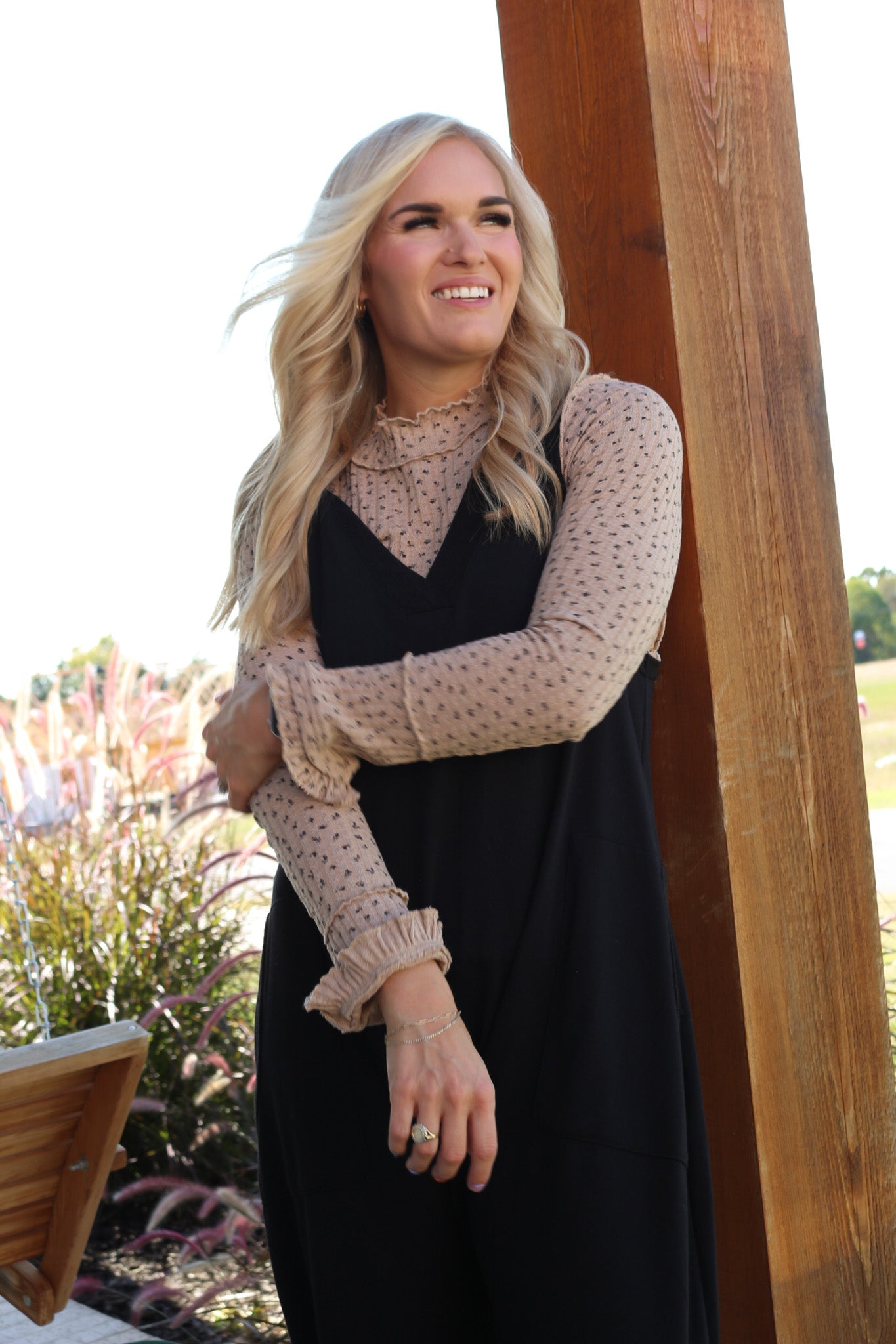 Bonfire Blooms Floral Thermal Fitted Top -3 Colors