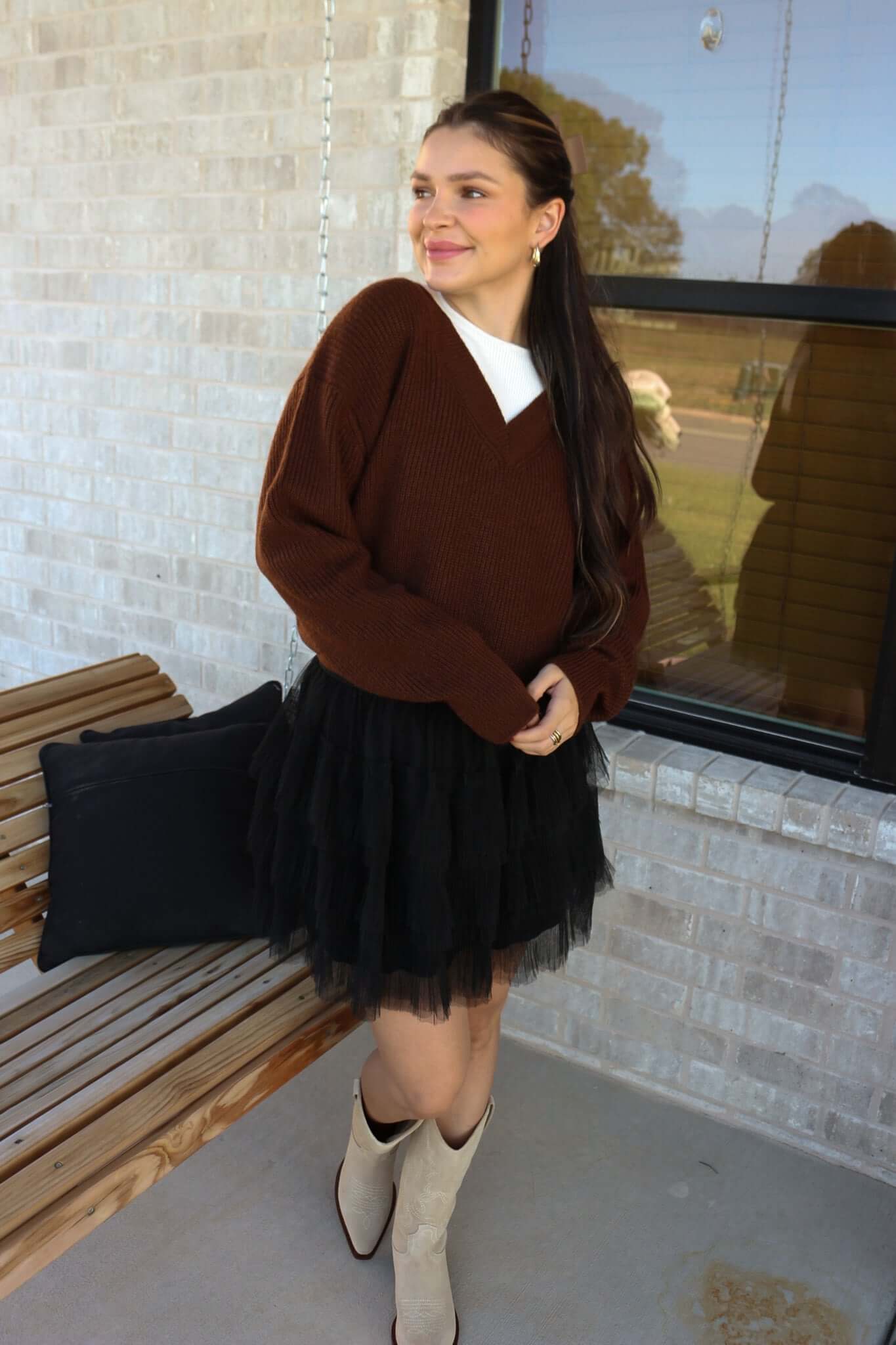 Times Of Need Black Tulle Skirt