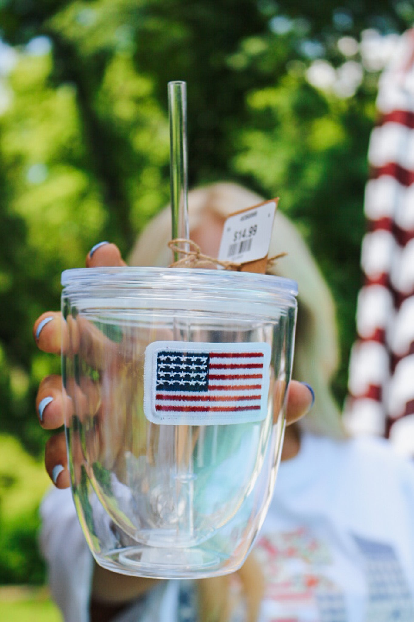 Clear Embroidered Tumbler -3 Styles