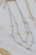 Layered Pearl Pendant Necklace