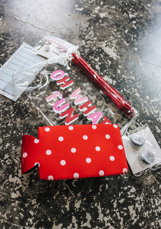 Oh What Fun Red Sparkle Essentials Bag