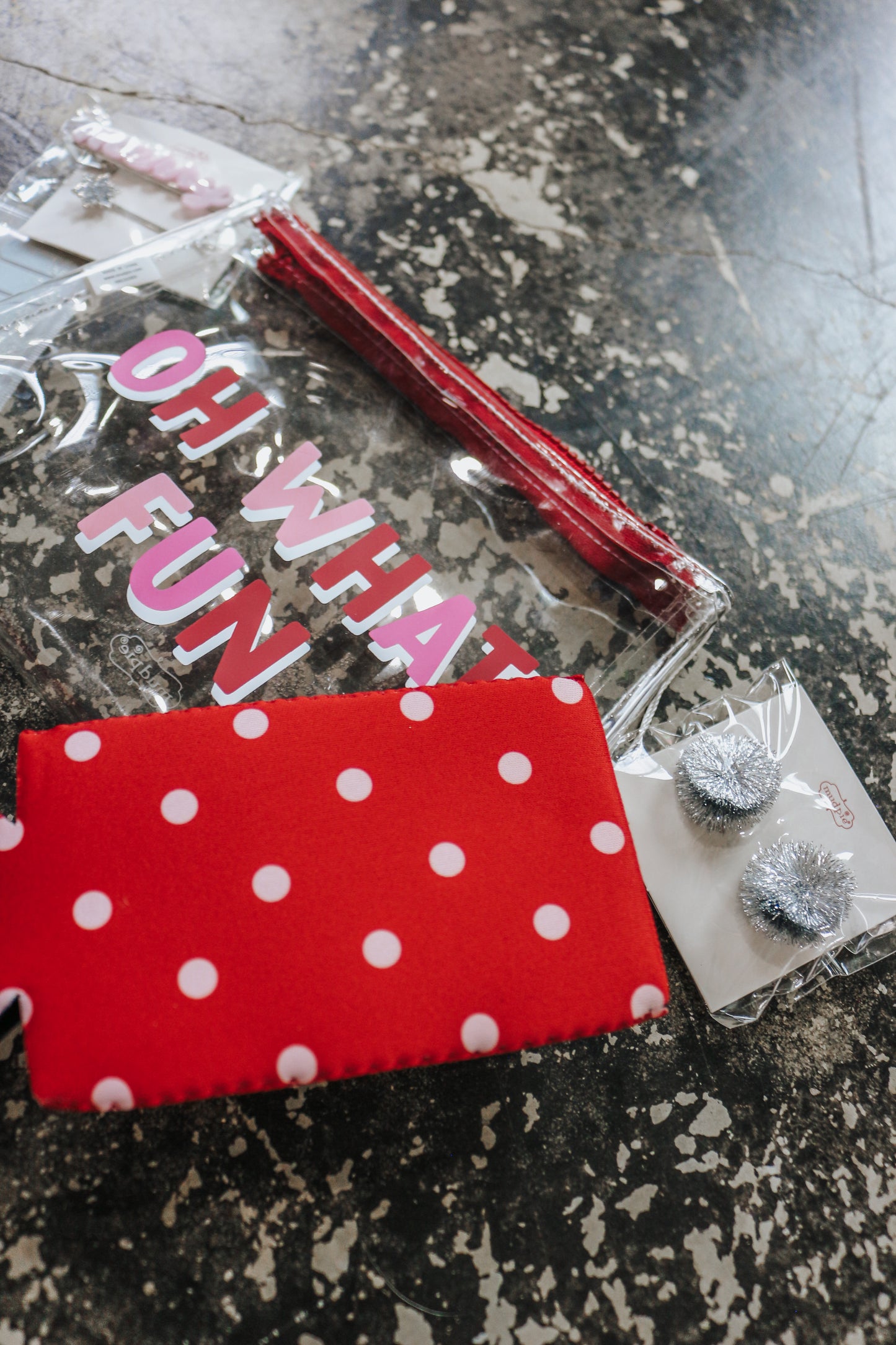 Oh What Fun Red Sparkle Essentials Bag