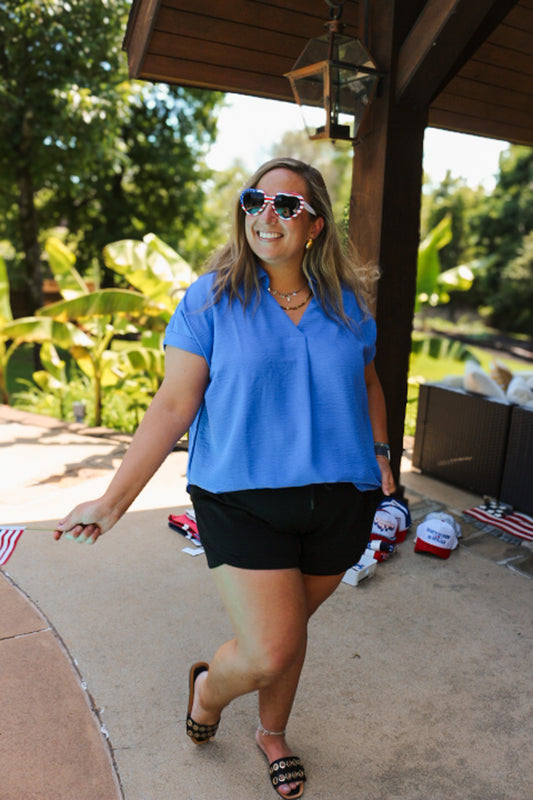 Solid And Simple Black Shorts