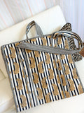 Pattern Quilted Tote Bag