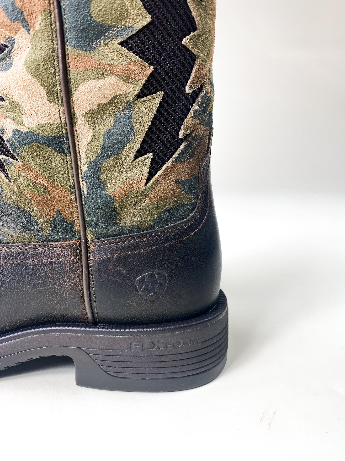 Ariat Casually Camo Rich Brown Ridgeback VentTEK Wide Square Boots