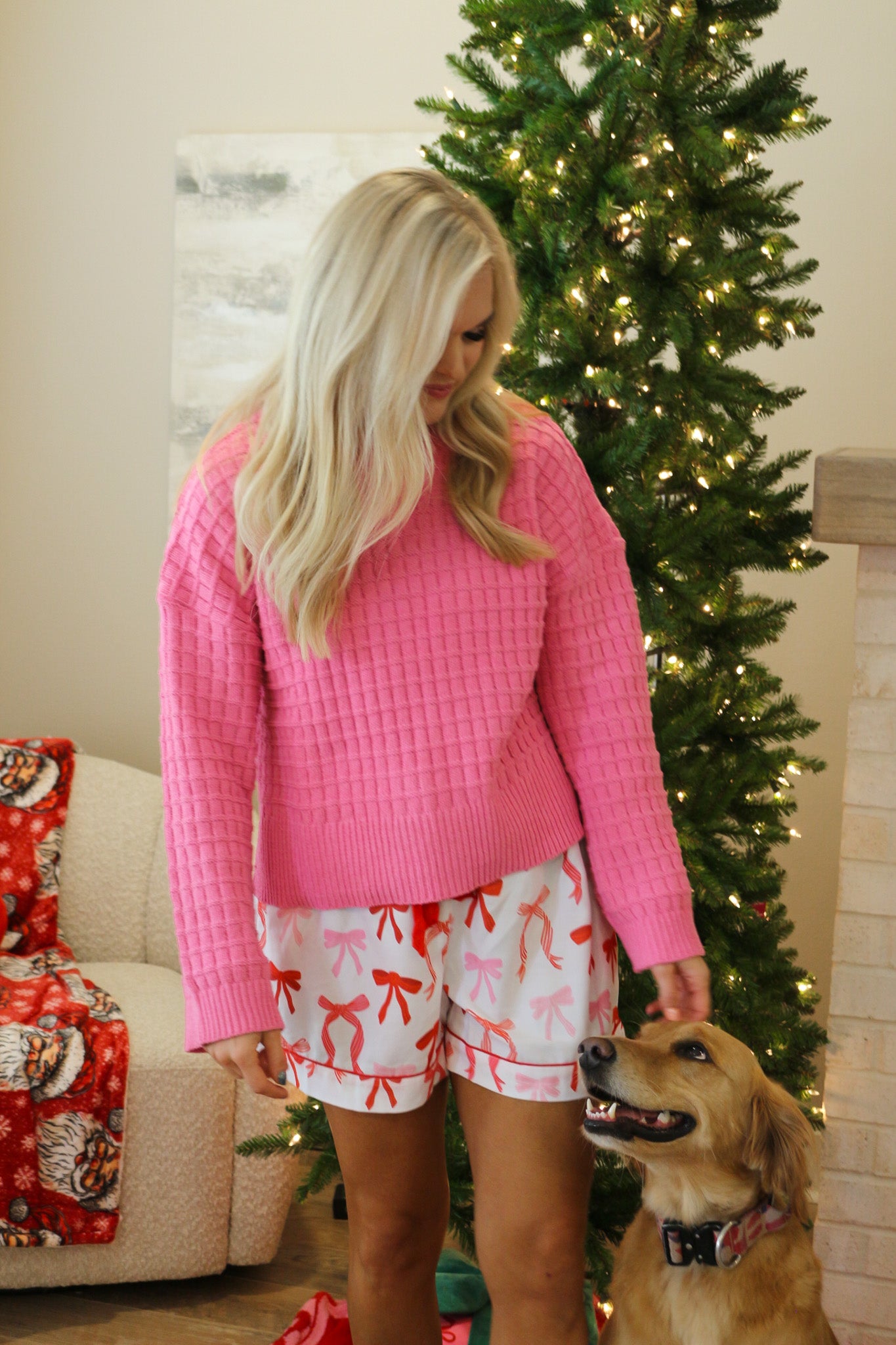 Joy Seeker Pink Knit Sweater