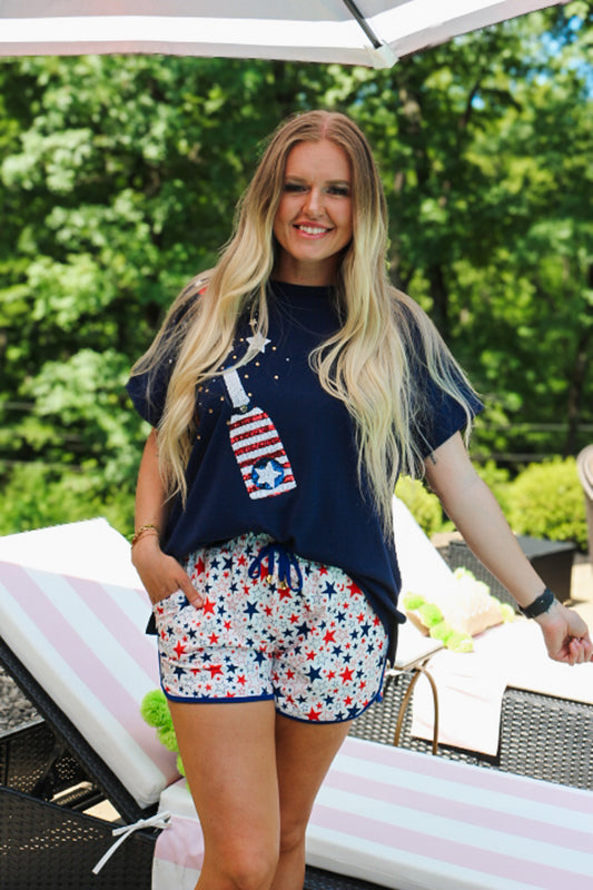 Celebrating July Sparkle Tops -3 Colors