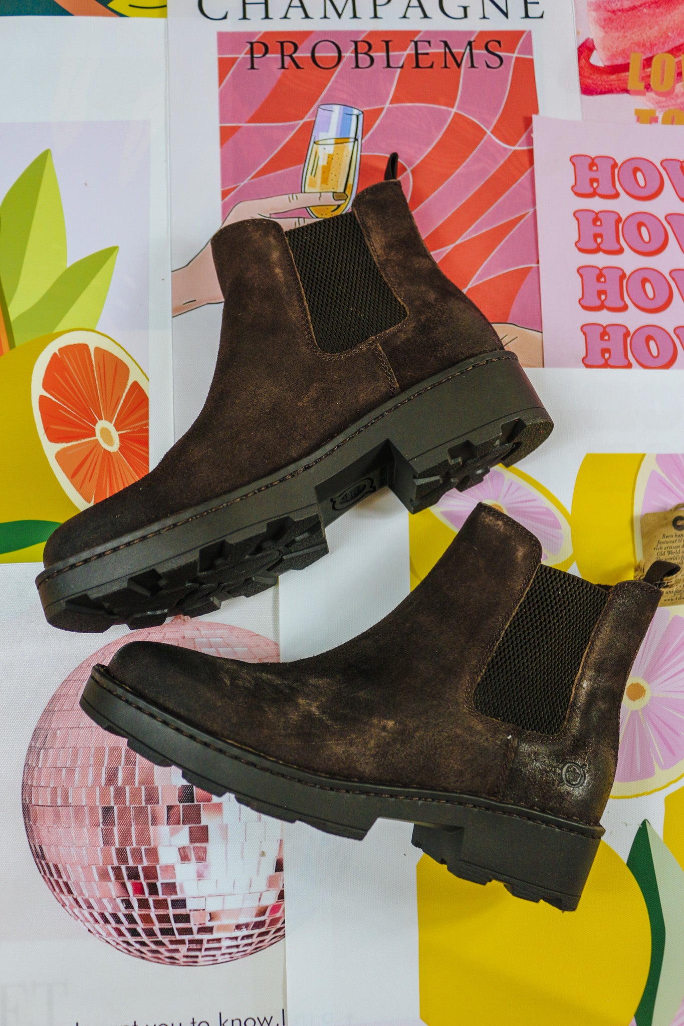 Verona Dark Brown Born Bootie