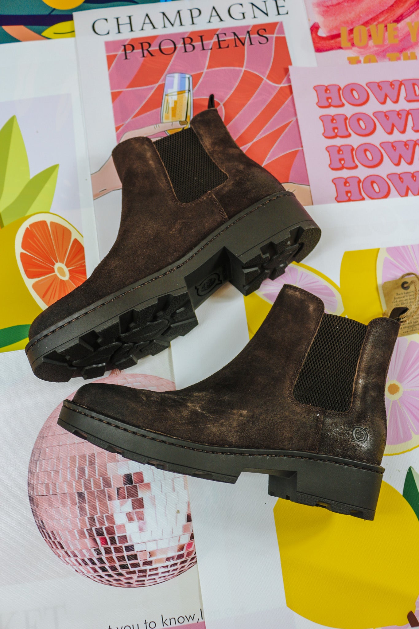 Verona Dark Brown Born Bootie