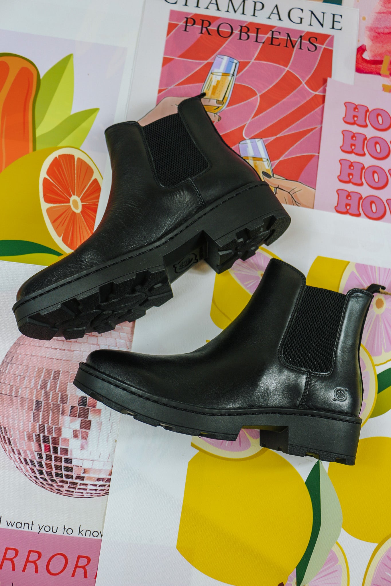 Verona Black Born Bootie